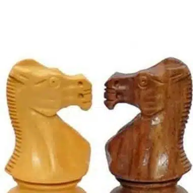 Ensemble Classic XII Echiquier en Bois de Rose Doré et Erable & Jeu d'Echecs en Bois de Rose Doré – Image 6