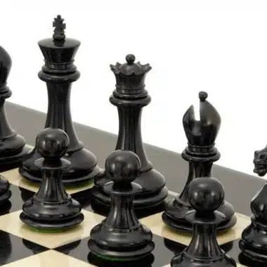 Jeu d'Echecs "Souverain II" en Bois d'Ebène – Image 3