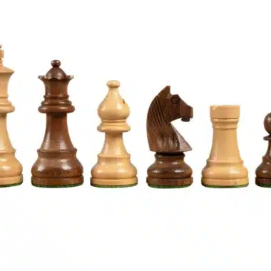 Ensemble Jeu d'Echecs Débutant II en Bois d'Acacia et Echiquier en Bois de Noyer – Image 9