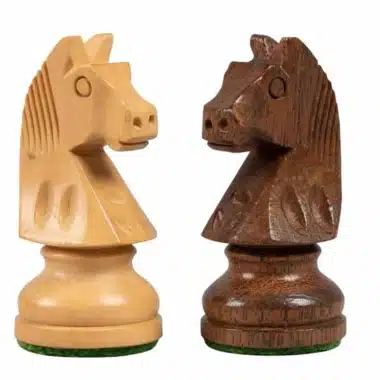 Ensemble Jeu d'Echecs Débutant II en Bois d'Acacia et Echiquier en Bois de Noyer – Image 8