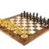 Ensemble Elite Echiquier en Bois d'Orme et de Bruyère Laqué & Jeu d'Echecs en Bois d'Ebène