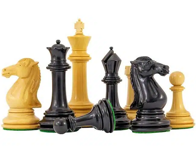 Jeu d'Echecs "Parthenon" en Bois d'Ebène et Buis – Image 2