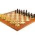 Ensemble Cheltenham Luxe Echiquier en Bois d'Orme et de Racine d'Erable Laqué & Jeu d'Echecs en Bois d'Ebène