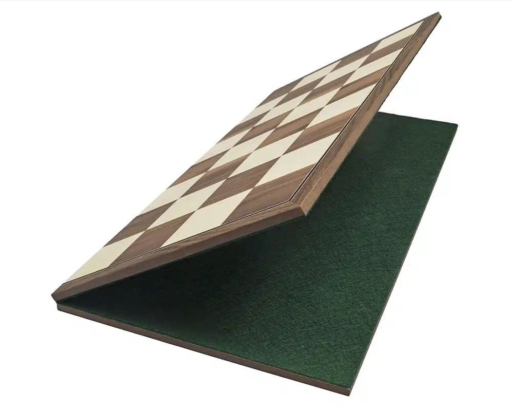 Échiquier pliable en Bois de Noyer et d'Érable