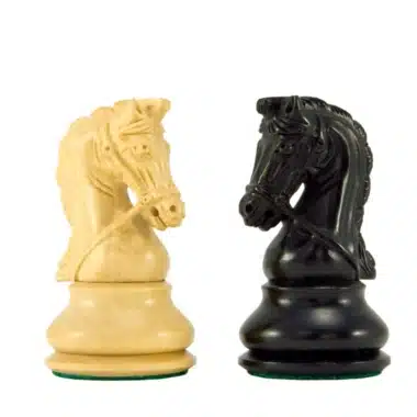 Jeu d'Échecs de Luxe série Monarch en Bois d'Ébène et Bois de Buis