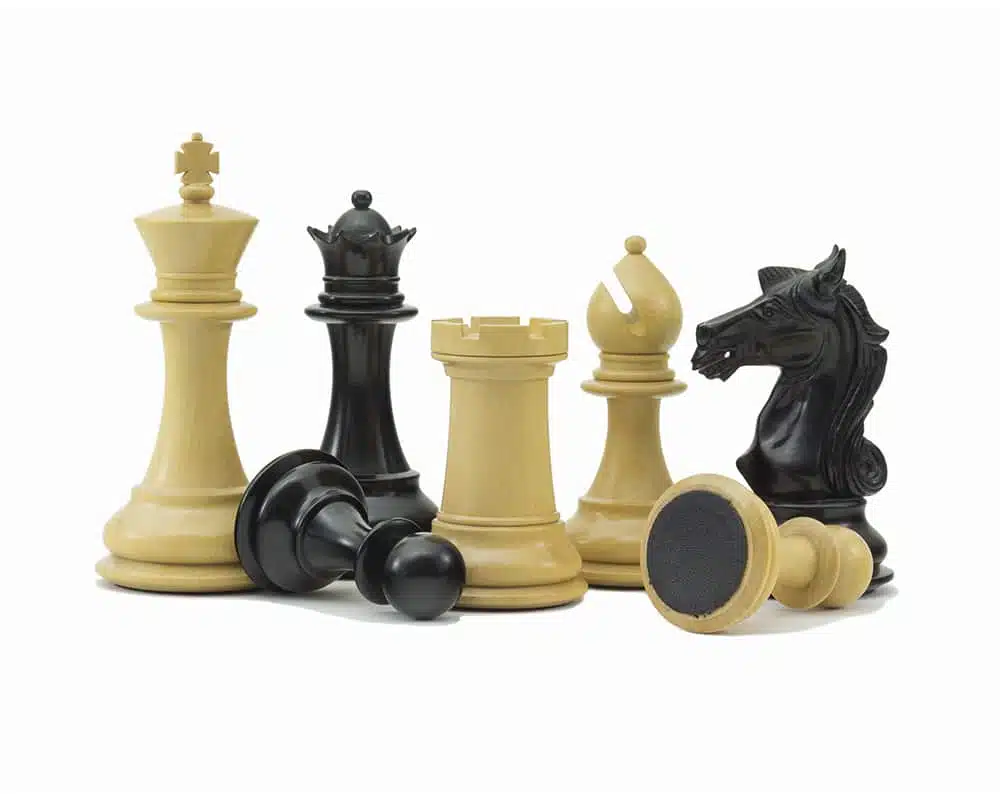 Jeu d'Échecs série Columbus en Bois d'Ébène et Bois de Buis