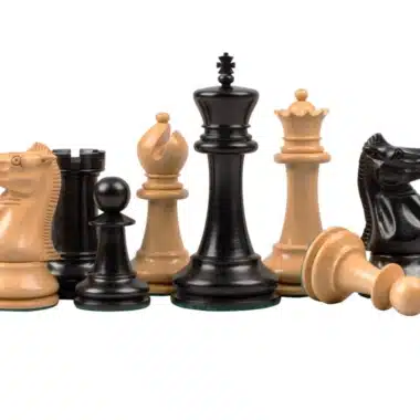 Jeu d'Échecs Staunton - Reproduction de 1869 en bois d'Ébène et Bois de Buis