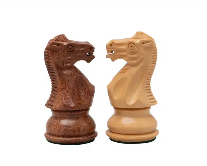 Jeu d'Échecs Staunton Classique en Bois d'Acacia et Bois de Buis