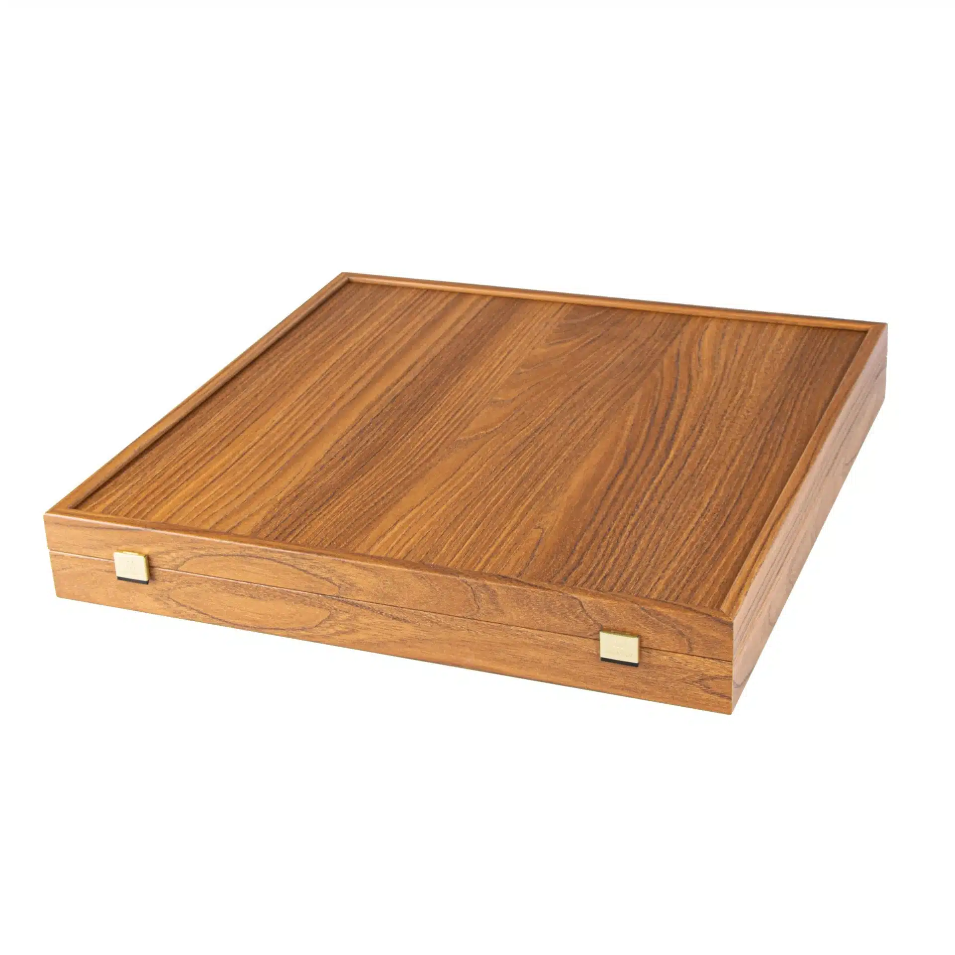 Jeu d'Echecs Moderne en Bois de Rose et Echiquier en Loupe d'Olivier avec Rangement – Image 9