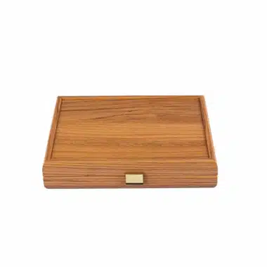 Set de Domino avec Coffret en Bois de Noyer