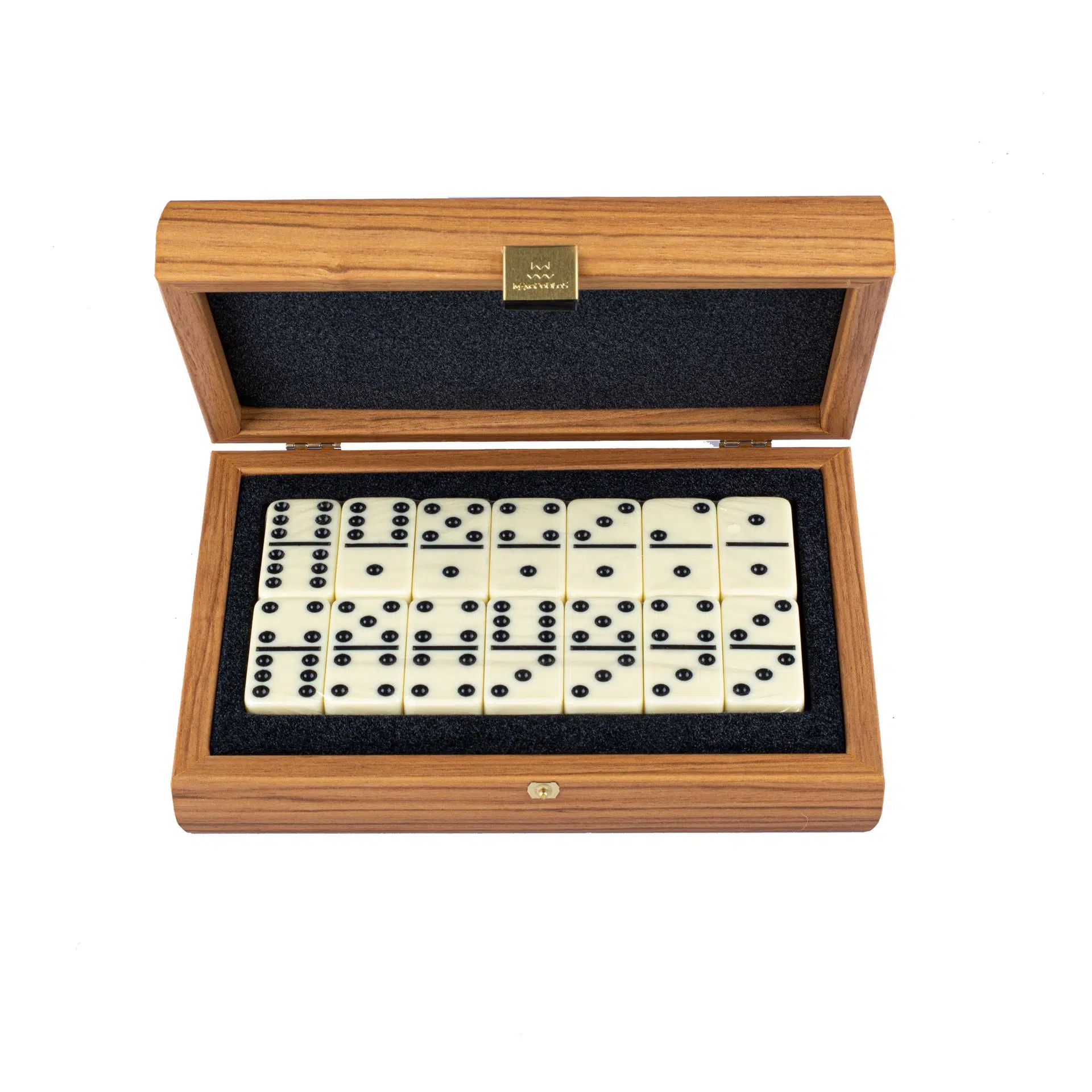 Set de Domino avec Coffret en Bois de Noyer – Image 2