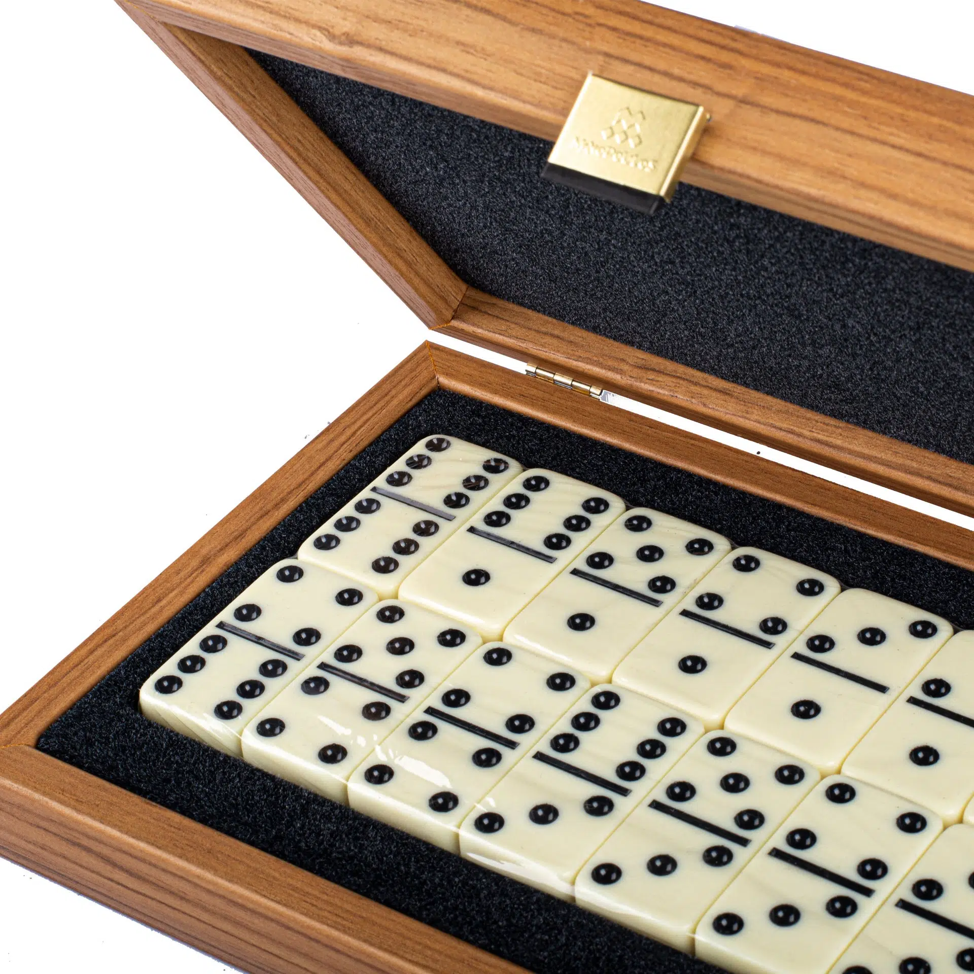Set de Domino avec Coffret en Bois de Noyer – Image 3