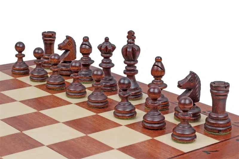 Jeu d'Echecs Pliable en Bois Olympic – Image 3