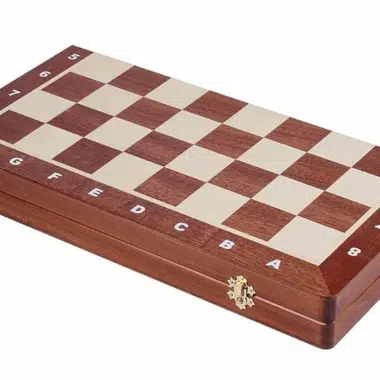 Echiquier Pliant et Jeu d'Echecs en Bois Taille 5 – Image 7