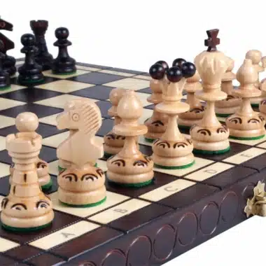 Jeu d'Echecs Pliable en Bois Pearl – Image 7