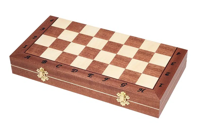 Jeu d'Echecs Pliable en Bois Olympic – Image 7