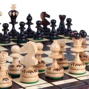 Jeu d'Echecs Pliable en Bois Pearl – Image 3
