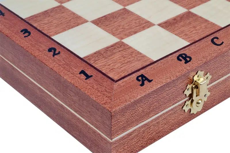 Jeu d'Echecs Pliable en Bois Olympic – Image 8