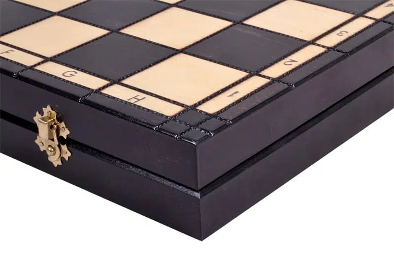 Echiquier Pliable et Jeu d'Echecs en Bois avec Rangement – Image 8