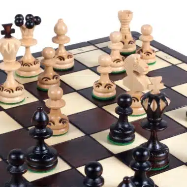 Jeu d'Echecs Pliable en Bois Pearl – Image 8