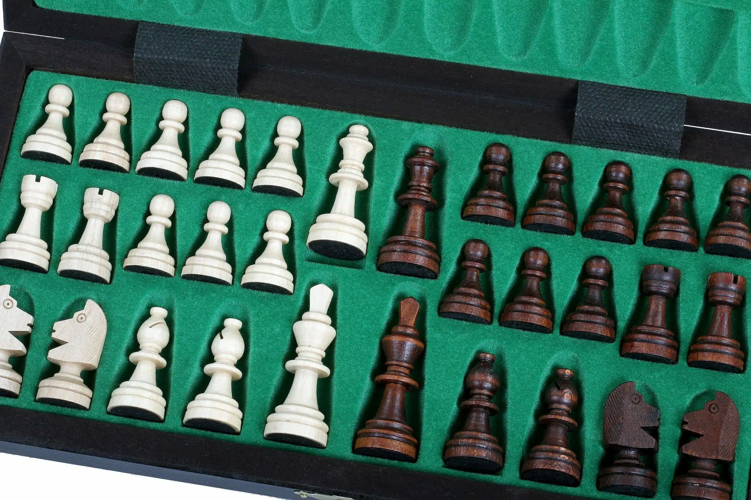 Petit Jeu d'Echecs Magnetique en Bois avec Rangement – Image 8