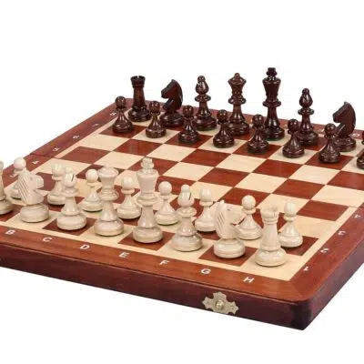 Pieces Echecs et Plateau de jeu Pliable en Bois