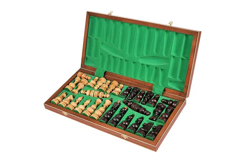 Grand Jeu d'Echecs Pliable avec Rangement – Image 2