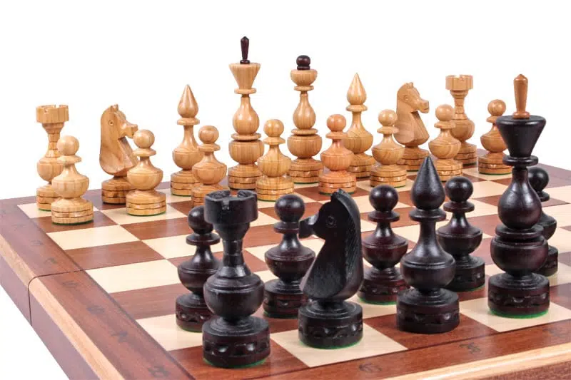 Grand Jeu d'Echecs Pliable avec Rangement – Image 4