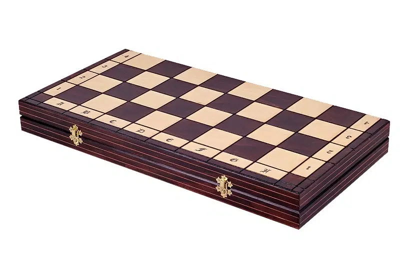 Jeu Echecs et Echiquier Geant en Bois Pliant – Image 9