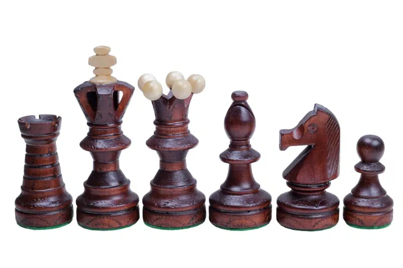 Grandes Pieces Echecs Decoratives en Bois et Echiquier Pliant avec Rangement – Image 5