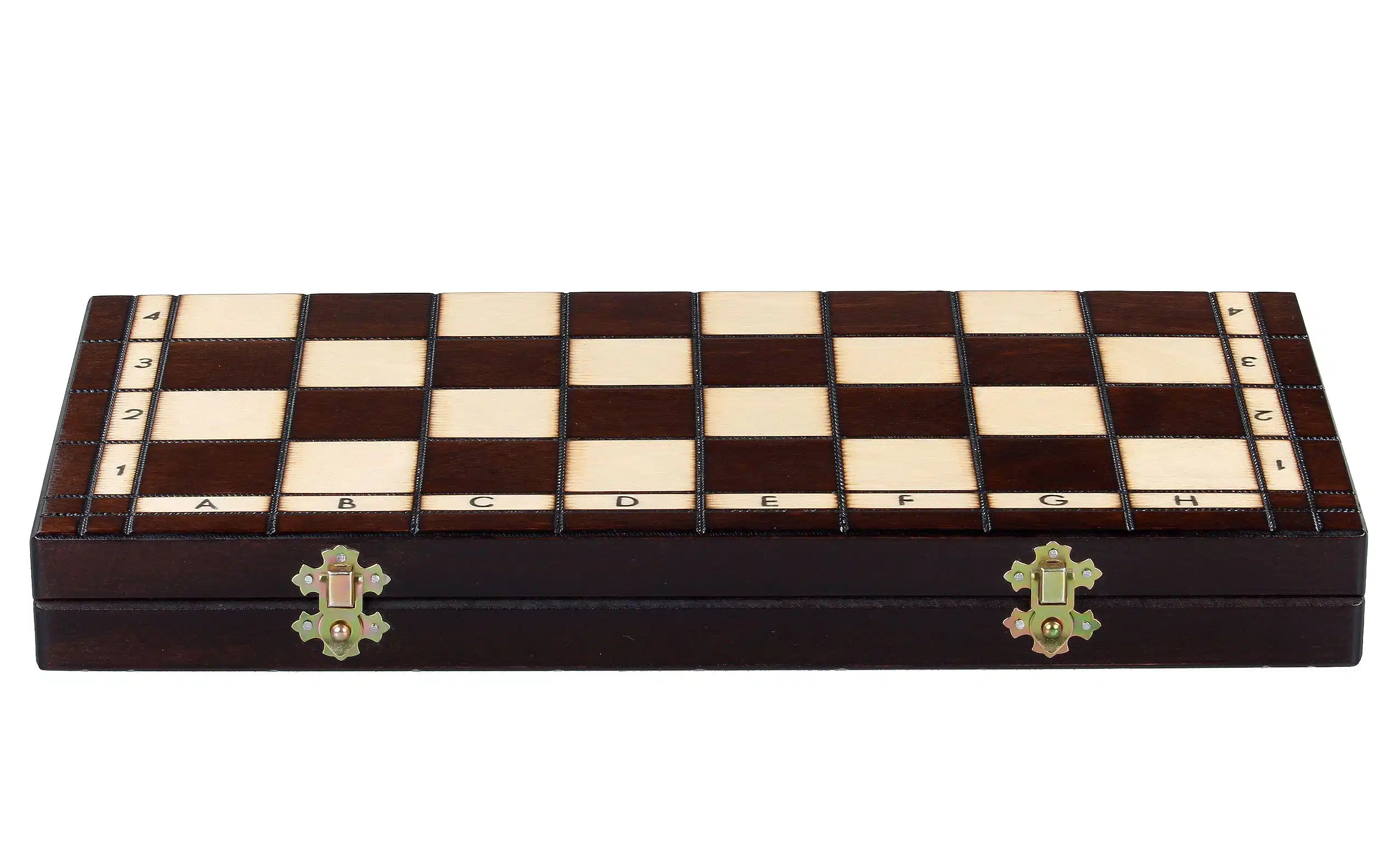 Jeu d'Echecs en Bois et Echiquier Pliable en Bois avec Rangement – Image 8