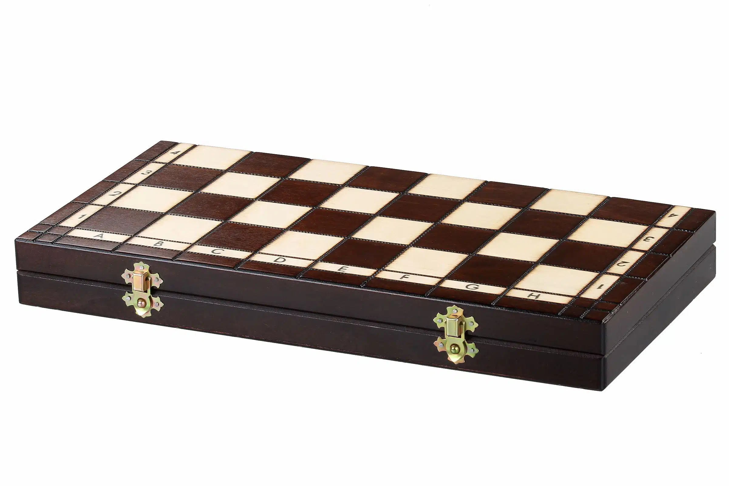 Jeu d'Echecs en Bois et Echiquier Pliable en Bois avec Rangement – Image 7
