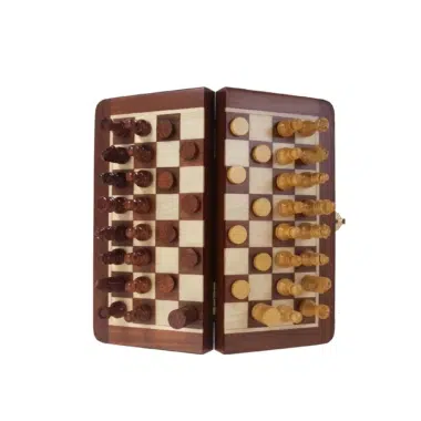 Jeu d'Echecs et Jeu de Dame en Bois et Magnétique - 4 Dimensions