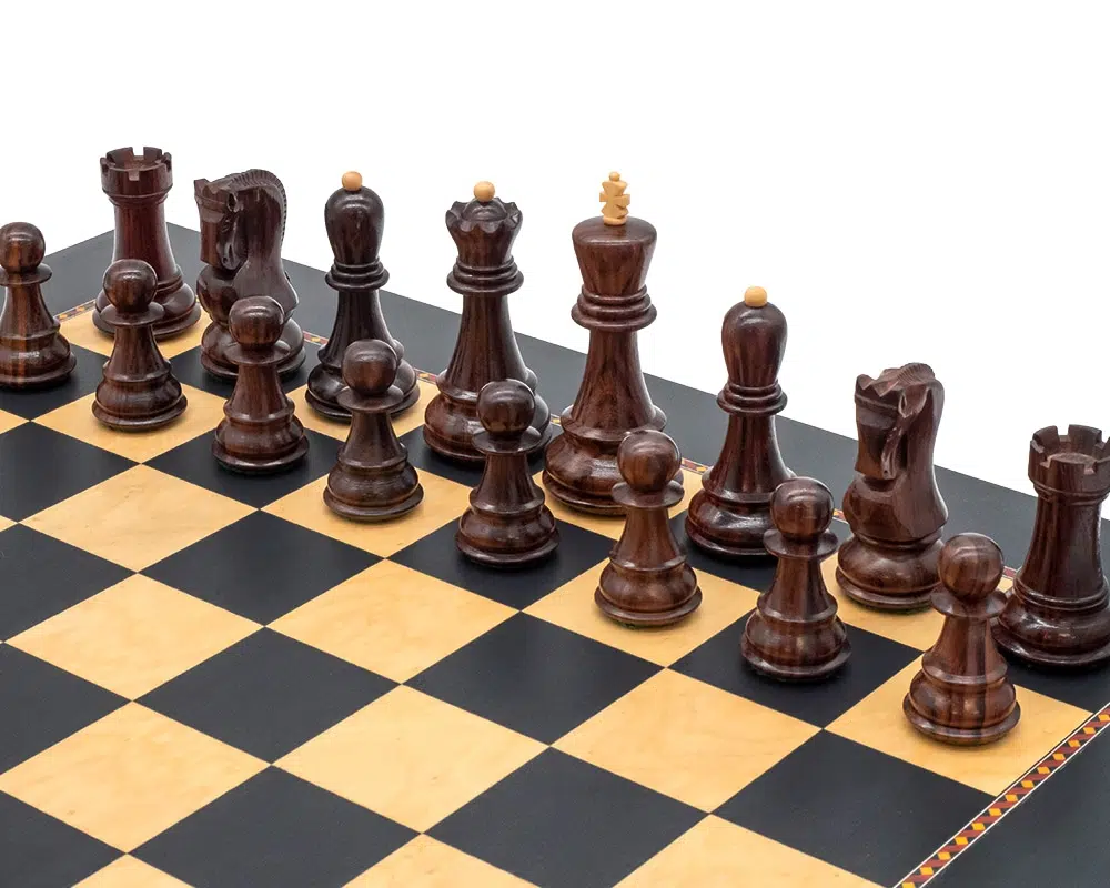 Jeu d'Echec et Echiquier en Bois 'Le Jeu de la Dame' – Image 4