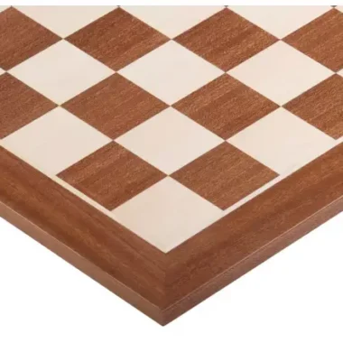 Ensemble Classique Staunton Jeu d'Échecs en Bois d Ébène et Buis et Echiquier en Bois d'Acajou