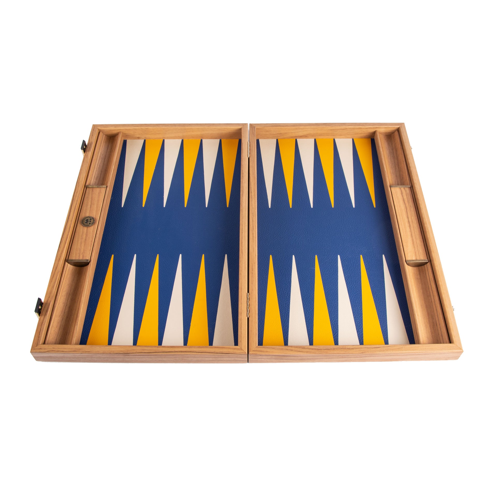 Backgammon en Similicuir Bleu Royal - Ensemble Backgammon Grand Format – Image 4