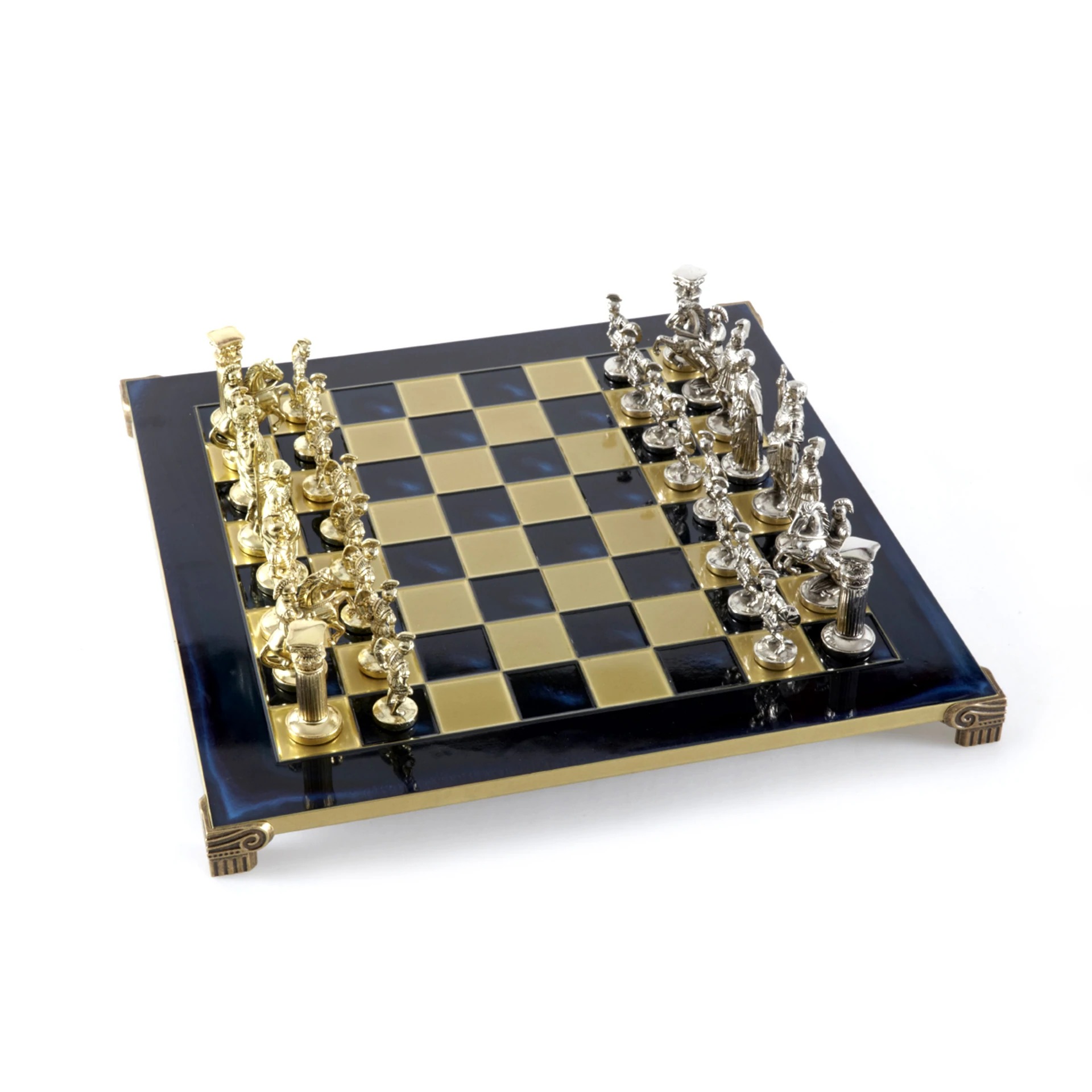 Ensemble Jeu d'Echecs Période Greco Romaine Argent et Doré – Image 17