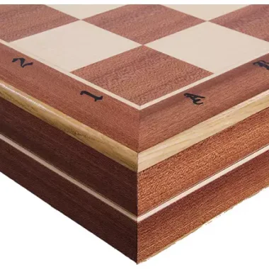 Jeu d’Echecs du Château Grand Format en Bois – 60 x 60 cm