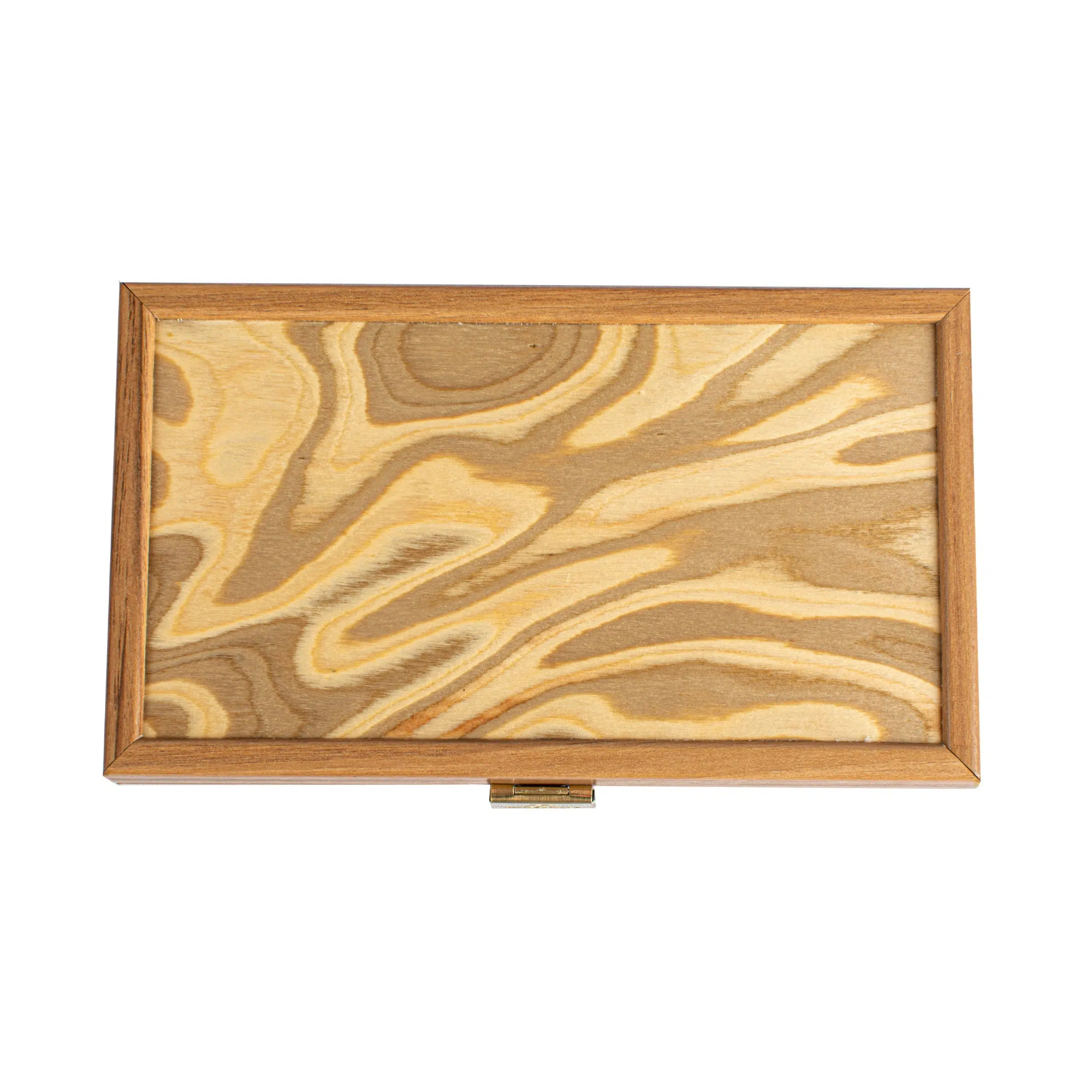 Petit Backgammon Liège Naturel Design Cubique - Pions Bois – Image 5