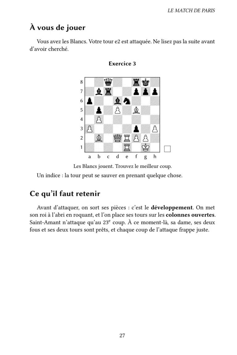 Un exercice « À vous de jouer »